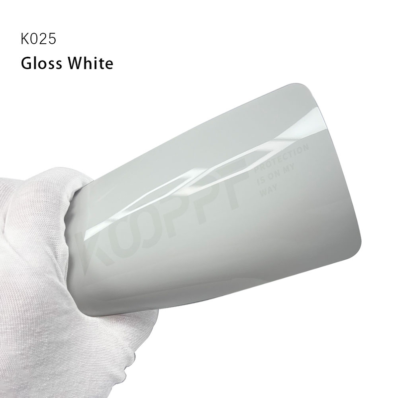 8,0 Mio. Gloss White TPU Farbwagen -Farbschutz Selbstheilungspunkt PPF -Film für Auto