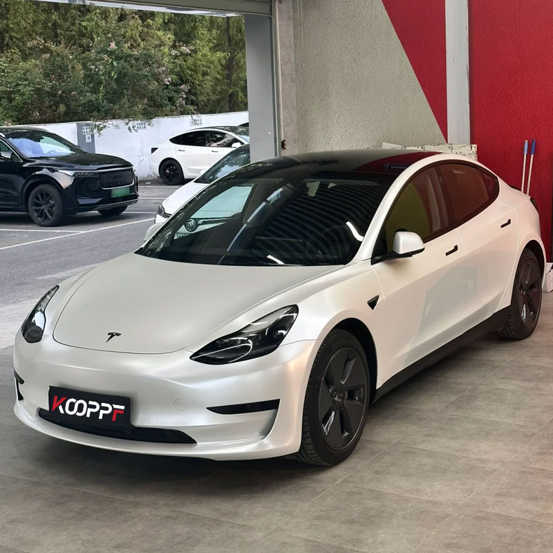 Matte TPU-Farblackschutzfolie „Frozen Grey Lily“.