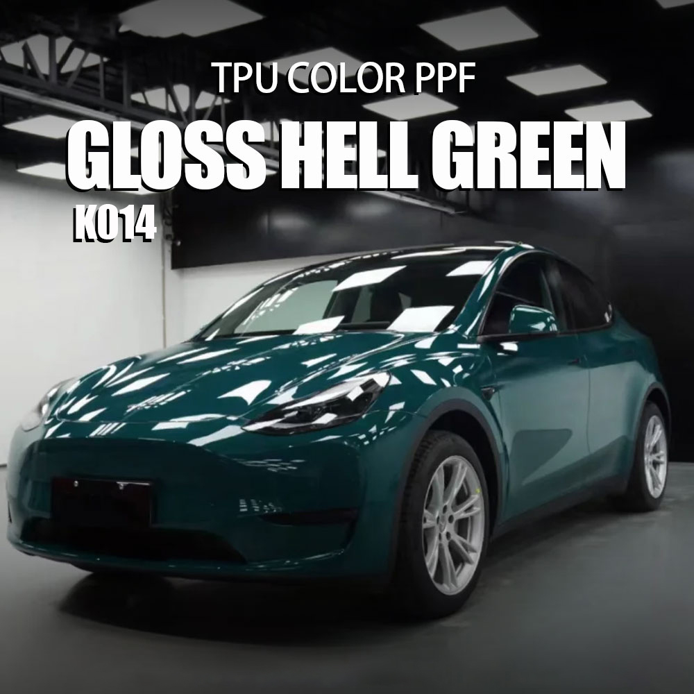 Custom Car Wraps Gloss Hell Green TPU Farbe