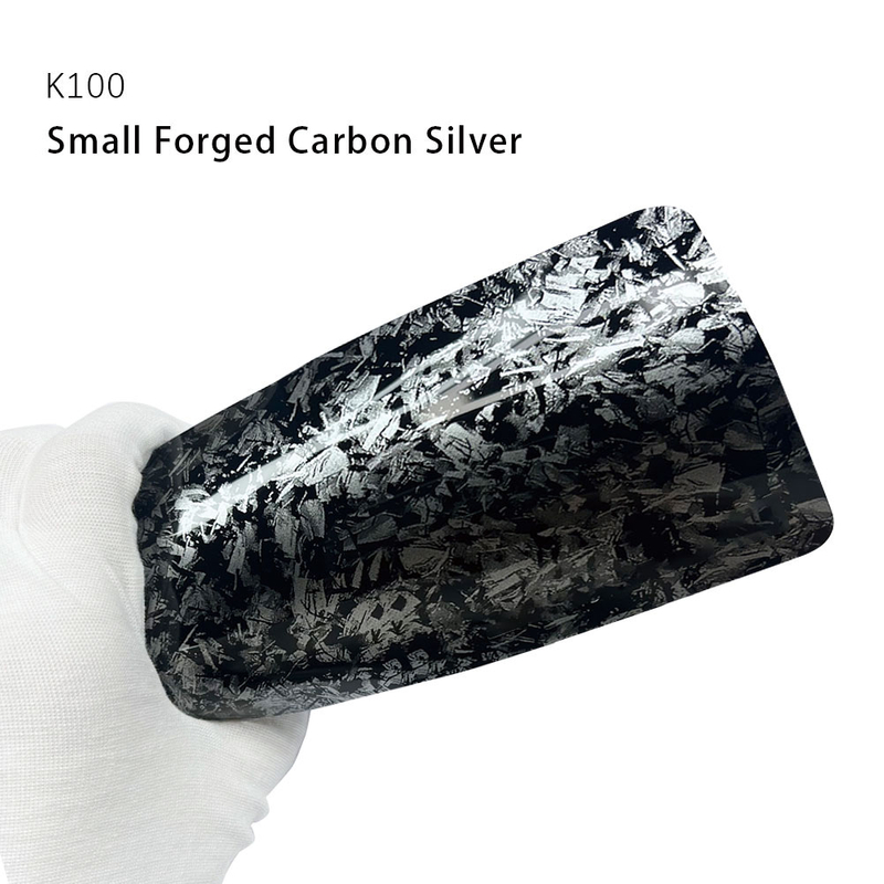 Kleiner geschmiedeter Carbon Silber TPU -Autofarbenschutz Film PPF Farbwechsel Film